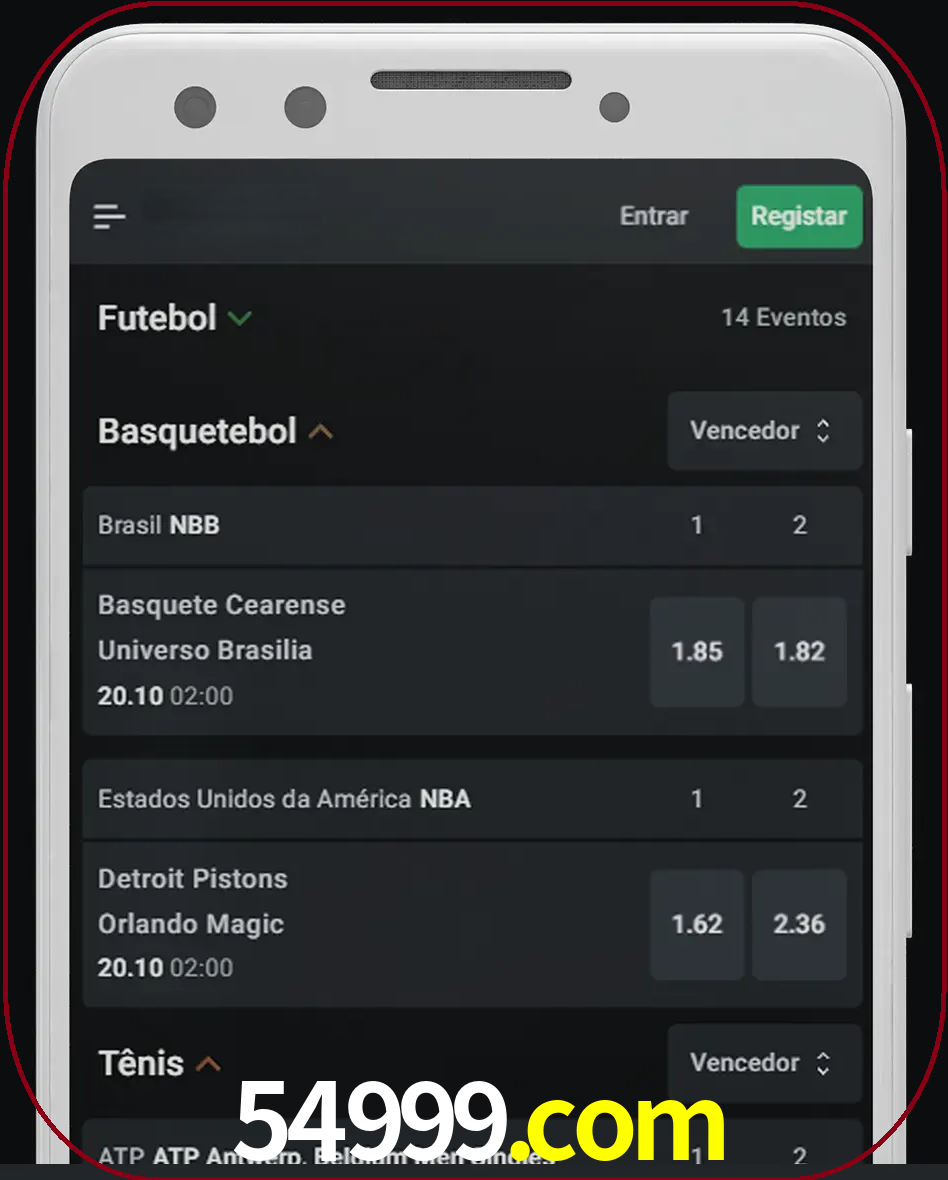 Aposte e assista aos esportes em formato ao vivo.
