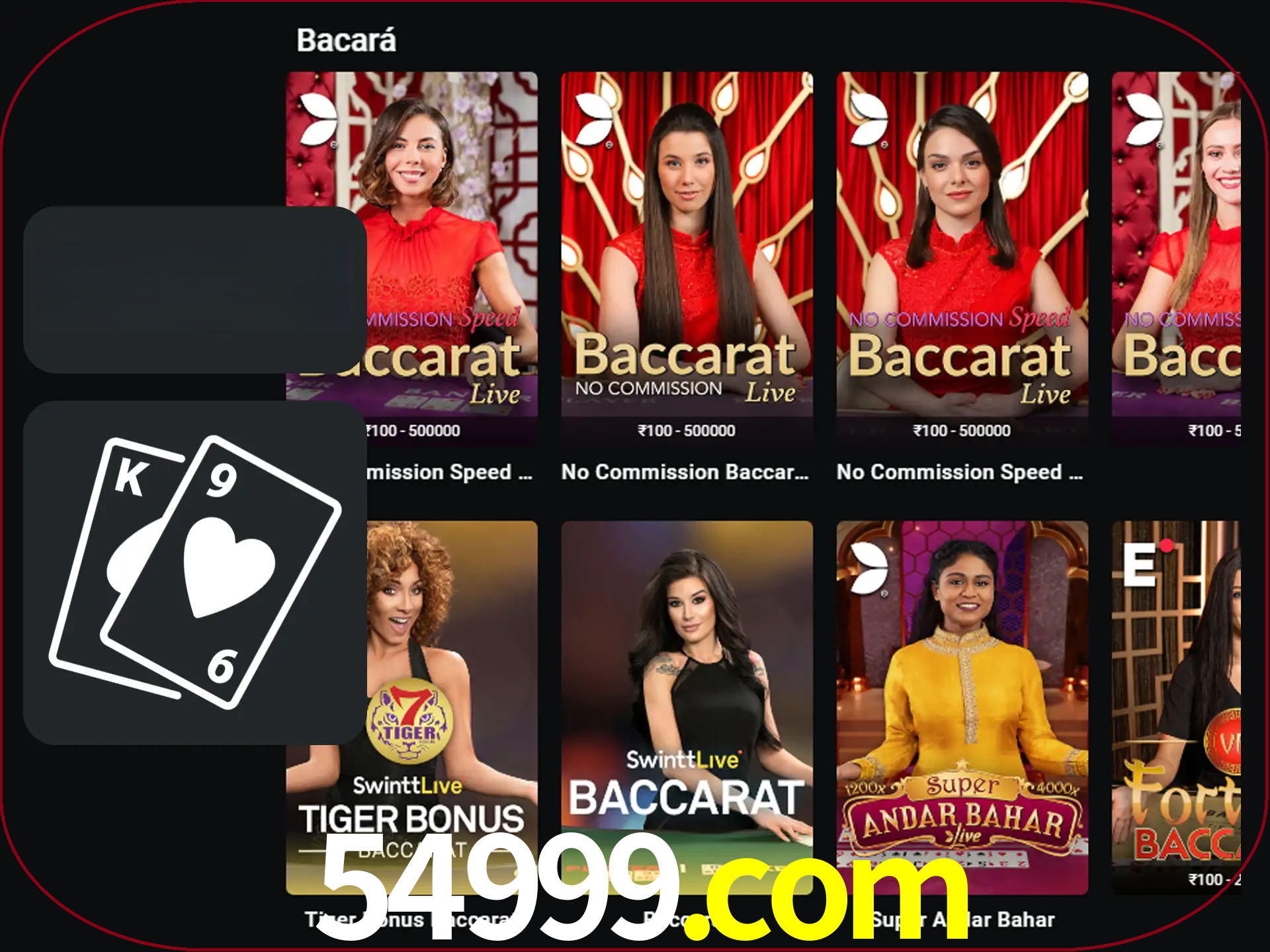 Ganhe muito dinheiro jogando jogos de bacará.