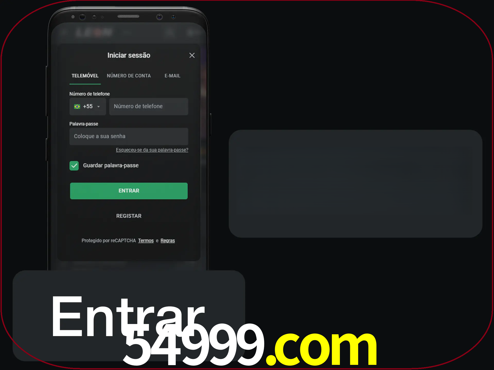 Faça o login para começar a apostar e jogar no cassino.